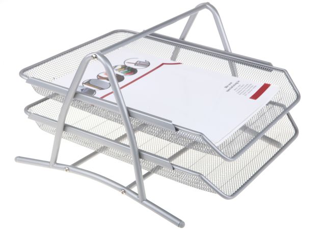 Półka na dokumenty 2A srebrna NET